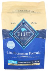 BLUE BUFFALO DOG FOOD CHKN & BRN RICE