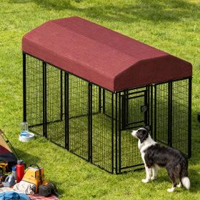 12 pieces square tube wire running cage black running cage single door