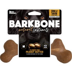 Dinosaur Barkbone Usa Wood Dog Chew (PEANUT BUTTER, MD)