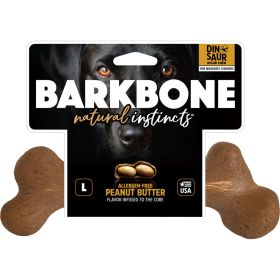 Dinosaur Barkbone Usa Wood Dog Chew (PEANUT BUTTER, LG)