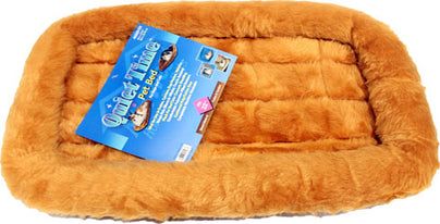 Quiet Time Sheepskin Bed (CINNAMON, 42X36 IN)