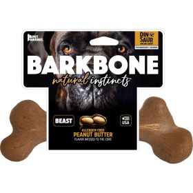 Dinosaur Barkbone Usa Wood Dog Chew (PEANUT BUTTER, BEAST)