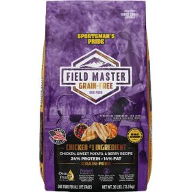 Field Master Grain Free Dog Food (CHICKEN/SWT POT, 30 LB)