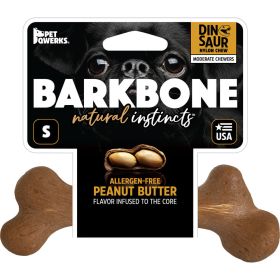 Dinosaur Barkbone Usa Wood Dog Chew (PEANUT BUTTER, SM)