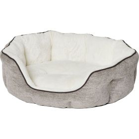 Quiet Time Tulip Pet Bed Fur (TAUPE, XS)