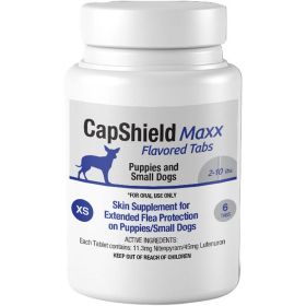 Capshield Maxx Dog Monthly Flea Supplemnt Chewable (2-10LB-6 CT)