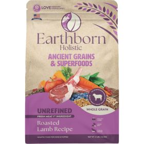 Earthborn Holistic Unrefined Whole Grain Dog Food (ROASTED RABBIT, 4 LB)