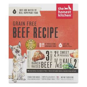 The Honest Kitchen (Option: Dog Food  Whole Grain Beef Recipe  Case Of 6  2 Lb.)