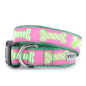 Preppy Bones Collar (size: X LargePink)