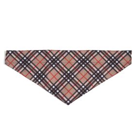 Bias Plaid Bandana (Pink: Beige, size: small)