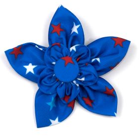 Patriotic Stars Flower (Pink: Blue, size: large)