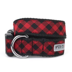 Bias Buffalo Plaid Collar (size: X SmallRed)