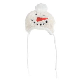 Snowman Hat (Acrylic: White, size: medium)