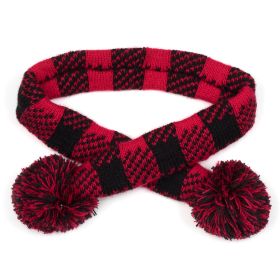 Buffalo Scarf (Acrylic: Red, size: medium)