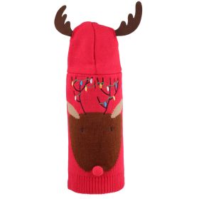 Rudy Reindeer Hoodie (Acrylic: Red, size: XX Large)