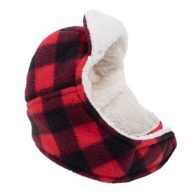 Fleece Aviator Hat (Pink: Red, size: small)