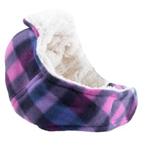 Fleece Aviator Hat (Pink: Purple, size: X Small)