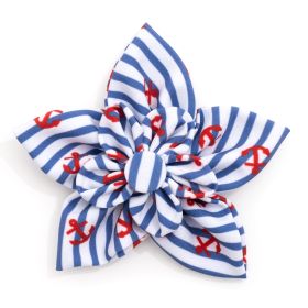 Stripe Anchors Flower (Pink: Blue, size: small)