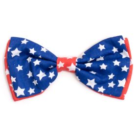 Stars Bow Tie (Cotton: Blue, size: small)
