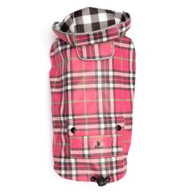 Plaid London Raincoat (Pink: Pink, size: medium)