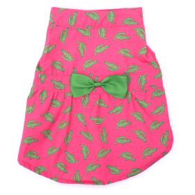 Al the Gator Dress (Polyester: Pink, size: X Small)