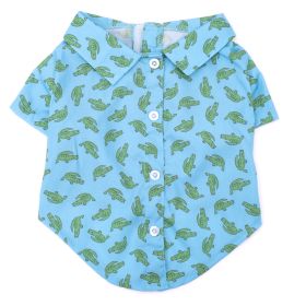 Al the Gator Shirt (Polyester: Blue, size: X Small)