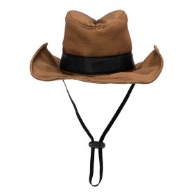 Cowboy Party Hat (Nylon: Brown, size: large)