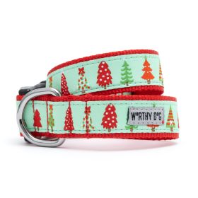 Holiday Trees Collar (size: X SmallGreen)