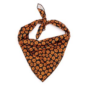 Jack-O-Lantern Bandana (Pink: Black, size: small)