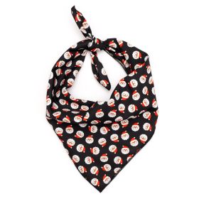 Santa Bandana (Pink: Black, size: small)