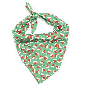 Santa Hats Bandana (Pink: Green, size: small)