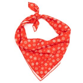 Let it Snow Bandana (Pink: Red, size: large)