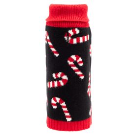 Candy Cane Sweater (Acrylic: Black, size: small)