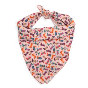 Wild Wild West Bandana (Pink: Beige, size: small)