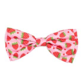 Strawberries Bow Tie (Pink: Pink, size: small)