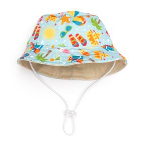 Life's a Beach Bucket Hat (Pink: Green, size: medium)