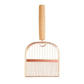 Stainless Steel Household Pet Shovel (Option: Local gold)