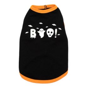 Glow in the Dark Boo! Tee (Cotton: Black, size: X Small)