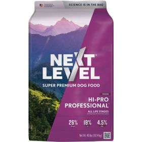 Next Level Hi (Option: Pro Professional Dog Food (40 LB))