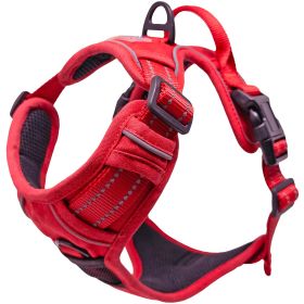 Venture Paw Pull Control Dog Harness (color: Crimson, size: X-Small)